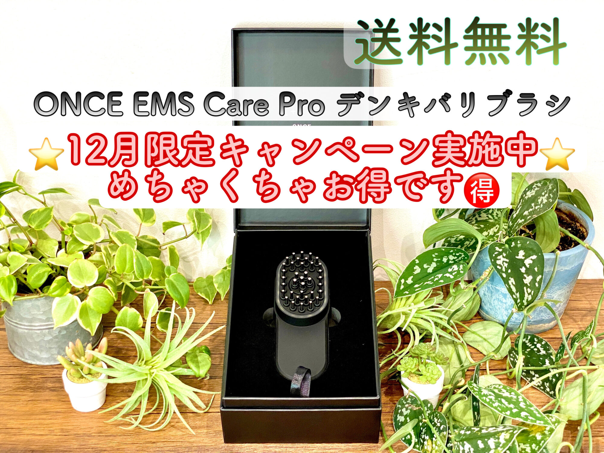 ONCE EMS Care Pro　新型　電気バリブラシ 12月特大キャンペーン中